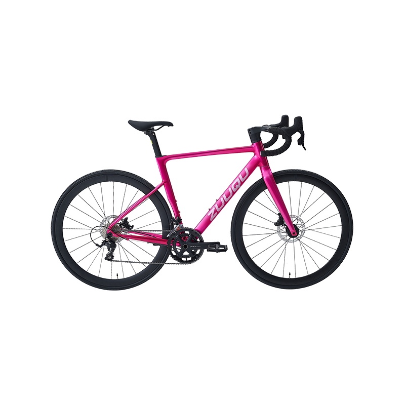 HyB-047 Rose Pink 700C Alloy Road Bike với lốp 28c