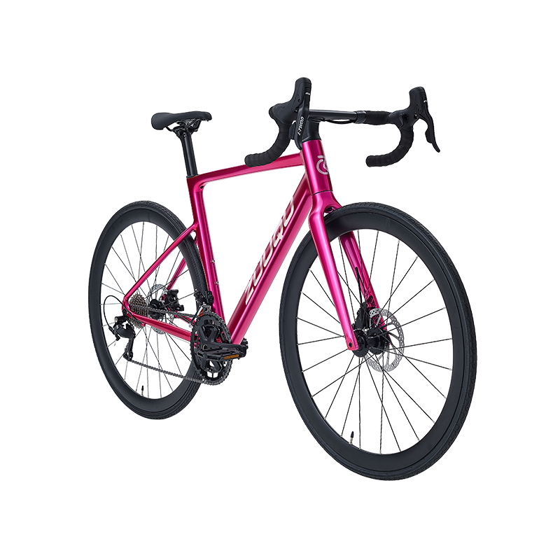 HyB-047 Rose Pink 700C Alloy Road Bike với lốp 28c
